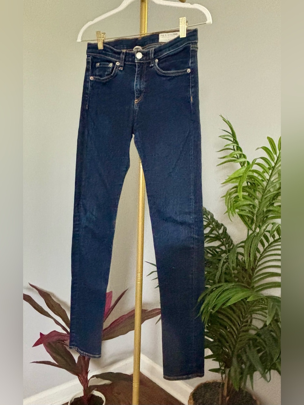 rag & bone Dark Indigo Skinny Jeans - Picture 3 of 12